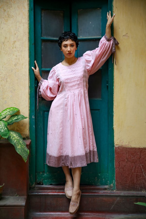 Hearts Upside Down Smock Dress