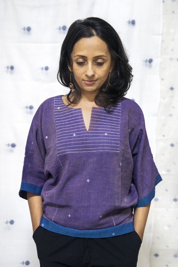 DOLMAN TOP- Indigo