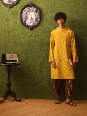 BROWN STRIPES DHOTI PANTS