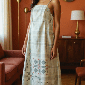 PANEL SPAGHETTI DRESS