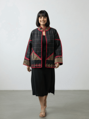 Kohl Bomber – Black Pyramid Jamdani