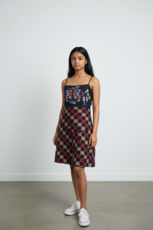 SPAGHETTI COAT TAIL -	KULLU LOTUS BLACK JAMDANI