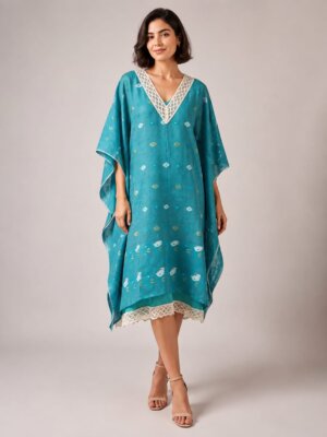 LAYERED KAFTAN-GREEN