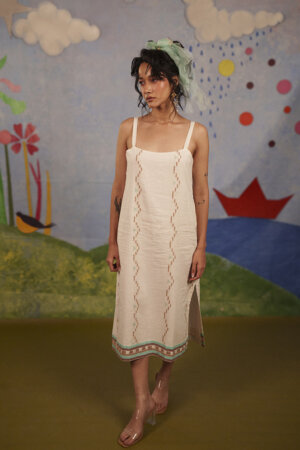 PEARL STRAPPY DRESS